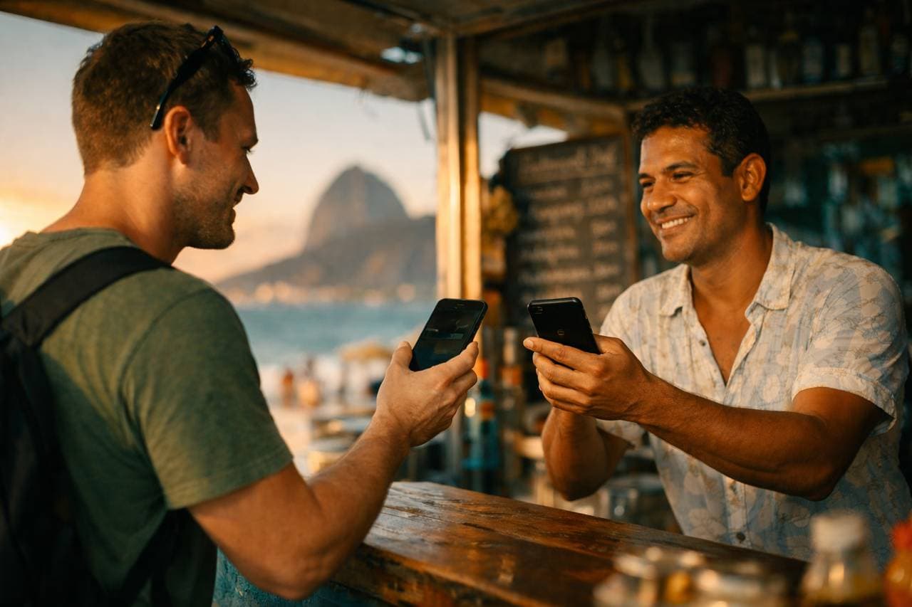 Merchant accepting payment via phone